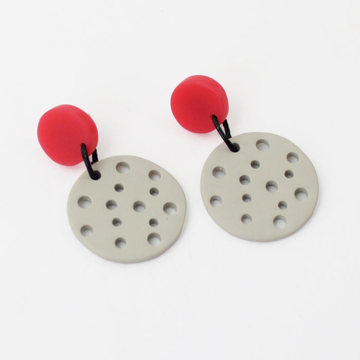 Coral Jocelyn Earrings - Sylca Designs - Chunky Jewelry
