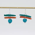 Coral Skylar Coastal Aura Earrings - Sylca Designs - Chunky Jewelry