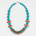 Coral Skylar Coastal Aura Necklace - Sylca Designs - Chunky Jewelry