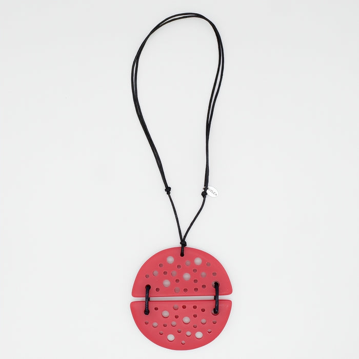 Coral Symmetry Pendant Necklace - Sylca Designs - Chunky Jewelry