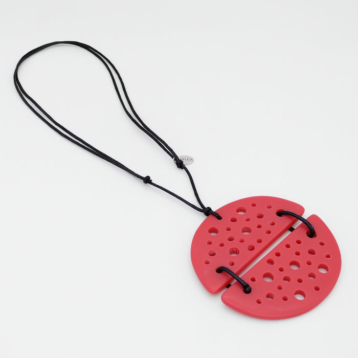 Coral Symmetry Pendant Necklace - Sylca Designs - Chunky Jewelry