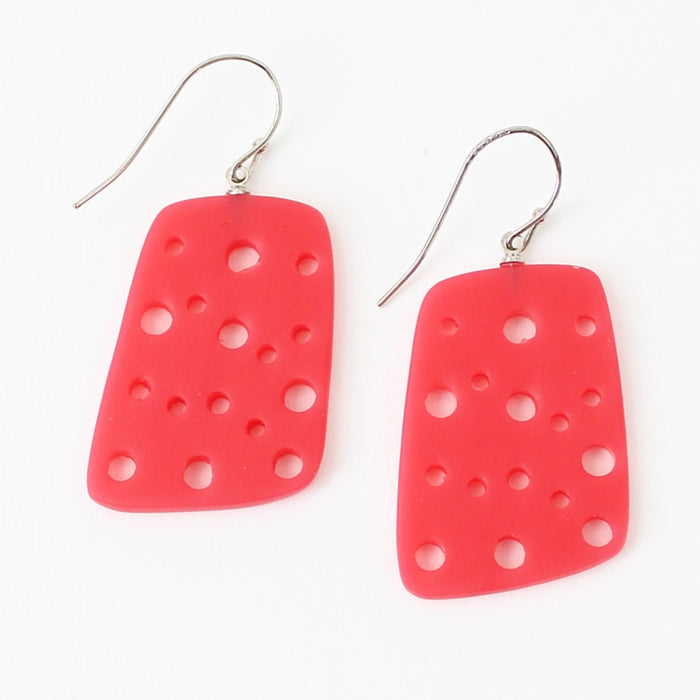 Coral Tanya Earrings - Sylca Designs - Chunky Jewelry