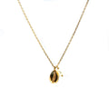 “Cowrie shell gold vermeil necklace with freshwater pearl designed in Broome Western Australia”