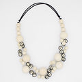 Cream Britta Bubble Necklace - Sylca Designs - Chunky Jewelry