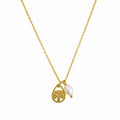 Dainty Boab Tree Pearl Necklace Gold Vermeil with 6mm Freshwater Pearl