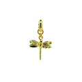 dainty dragonfly pendant in gold
