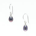black pearl earrings