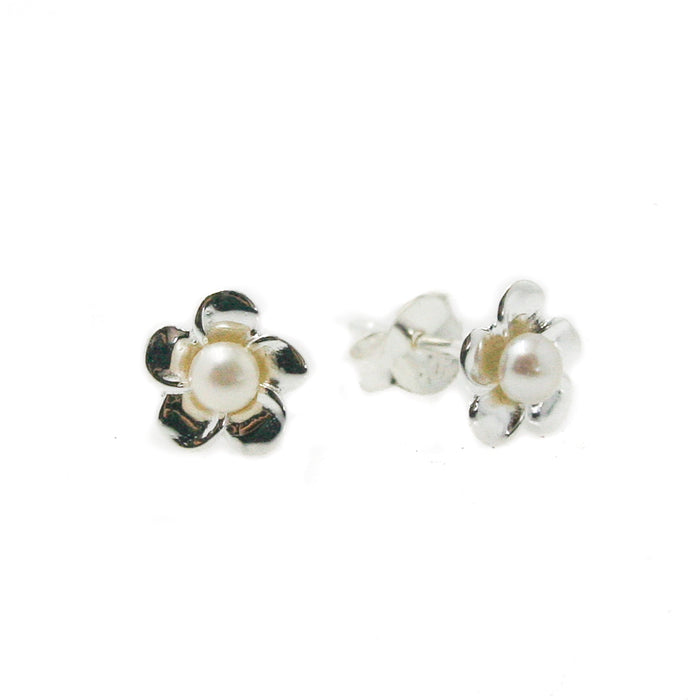 frangipani pearl studs