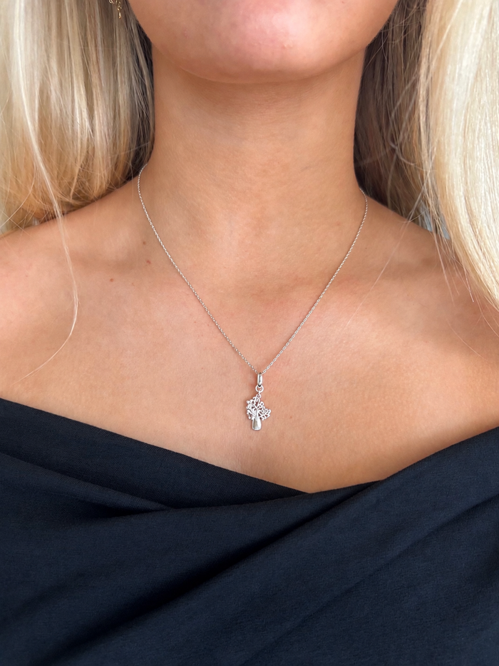 Dainty Kimberley Boab Pendant Silver | Broome Jewellery Designs