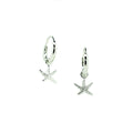 starfish huggie sleeper earrings
