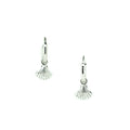 Dainty Shell Huggie Silver Sleepers
