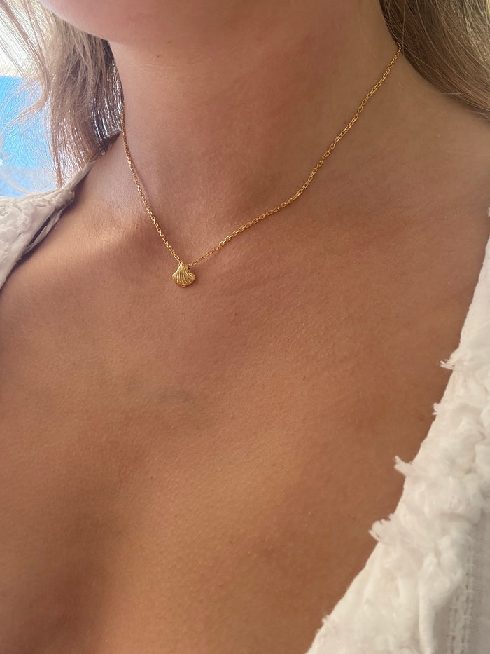 Dainty Shell Necklace Gold | Ocean Inspired Jewellery
