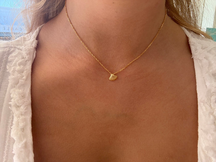 Dainty Shell Necklace Gold | Ocean Inspired Jewellery