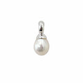 Sterling silver pearl pendant necklace with genuine 9mm freshwater pearl designed in Australia