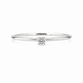 Dainty Zirconia Ring crafted in premium sterling silver featuring a sparkling cubic zirconia stone.