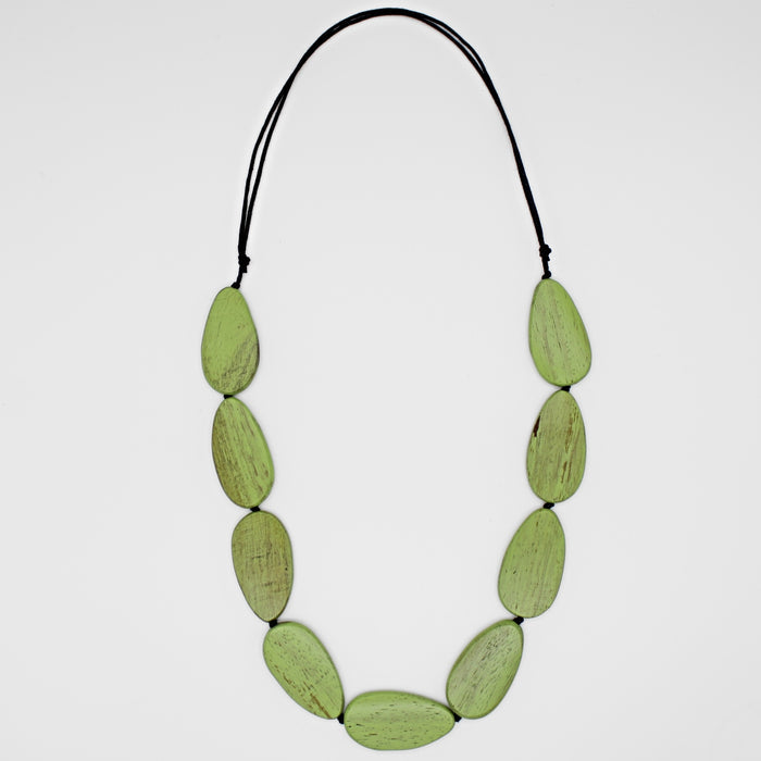 Destiny Lime Teardrop Necklace - Sylca Designs - Chunky Jewelry