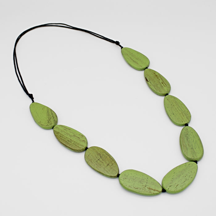 Destiny Lime Teardrop Necklace - Sylca Designs - Chunky Jewelry