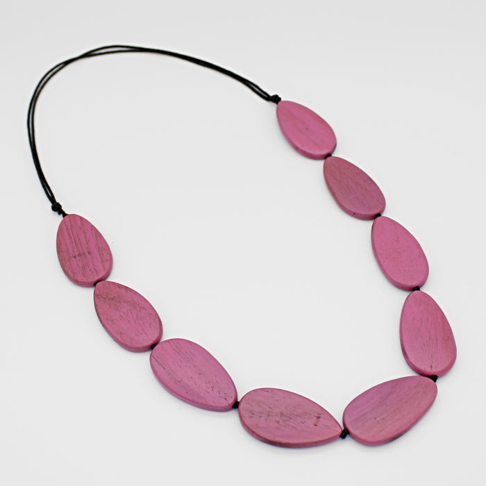 Destiny Pink Teardrop Necklace - Sylca Designs - Chunky Jewelry