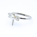 Dragonfly Pearl Silver Ring