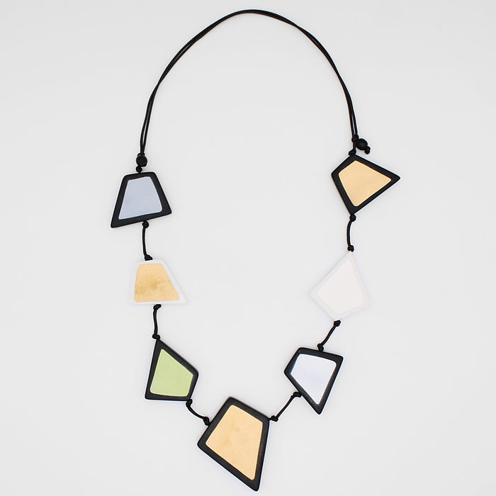 Dramatic Black Stori Statement Necklace - Sylca Designs - Chunky Jewelry