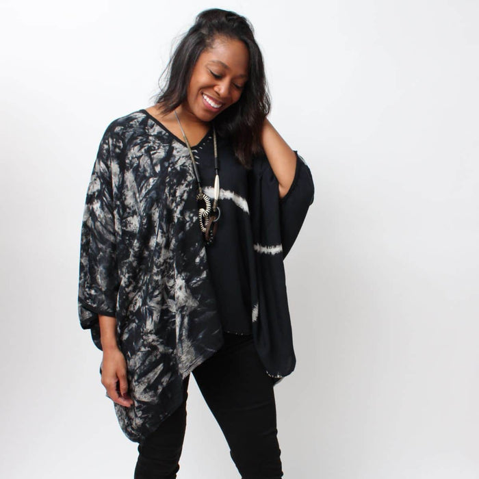 Dual Design Blouse - Sylca Designs - Chunky Jewelry
