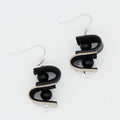 DuoTone Leather Drop Earring - Sylca Designs - Chunky Jewelry