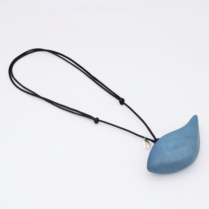 Dusty Blue Robin Pendant Necklace