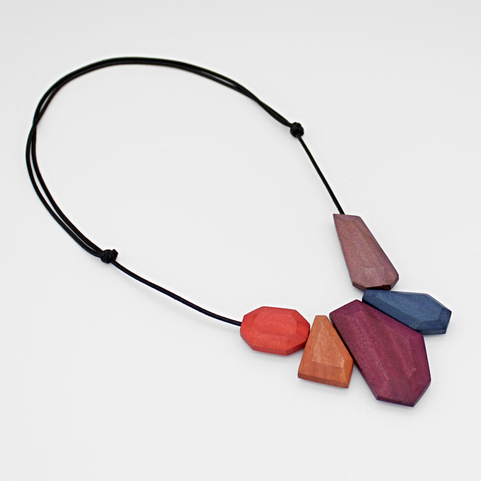 Dusty Rose Shera Necklace - Sylca Designs - Chunky Jewelry