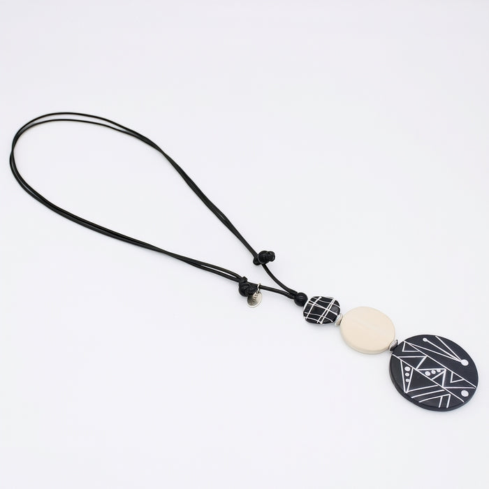 Ebony and Ivory Noir Pendant