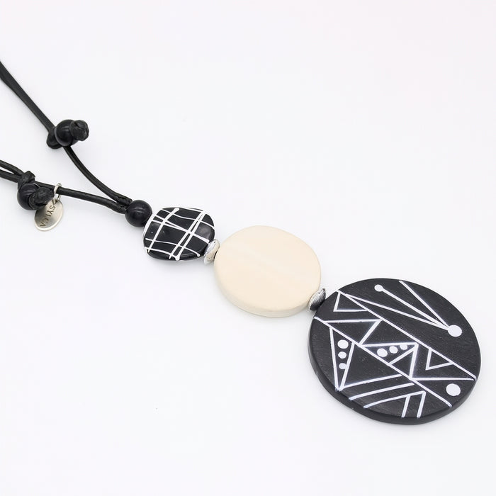 Ebony and Ivory Noir Pendant