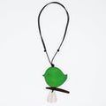 Emerald Green Robin Pendant Necklace - Handcrafted Wooden Bird Jewelry | Sylca Designs
