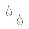 endless summer pearl earrings sterling silver open loop drop freshwater pearl coastal beach jewellery australia
