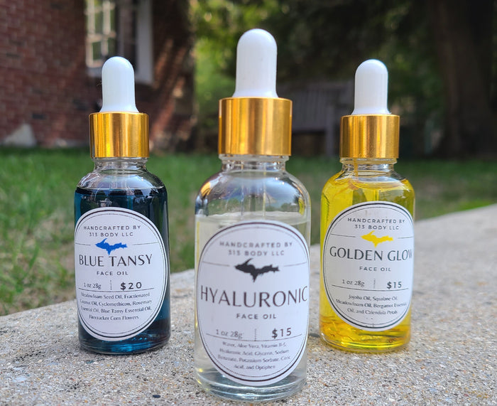 Face Skin Care Routine Subscription Bag ~ Hyaluronic, Blue Tansy, and Golden Glow