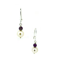 Festival Pearl  Earrings Amethyst