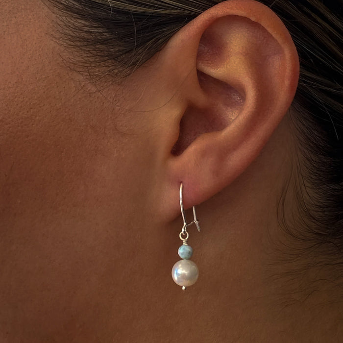 Festival Pearl Earrings Larimar