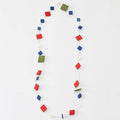 Fire Red, Royal, Green Rachel Necklace - Sylca Designs - Chunky Jewelry