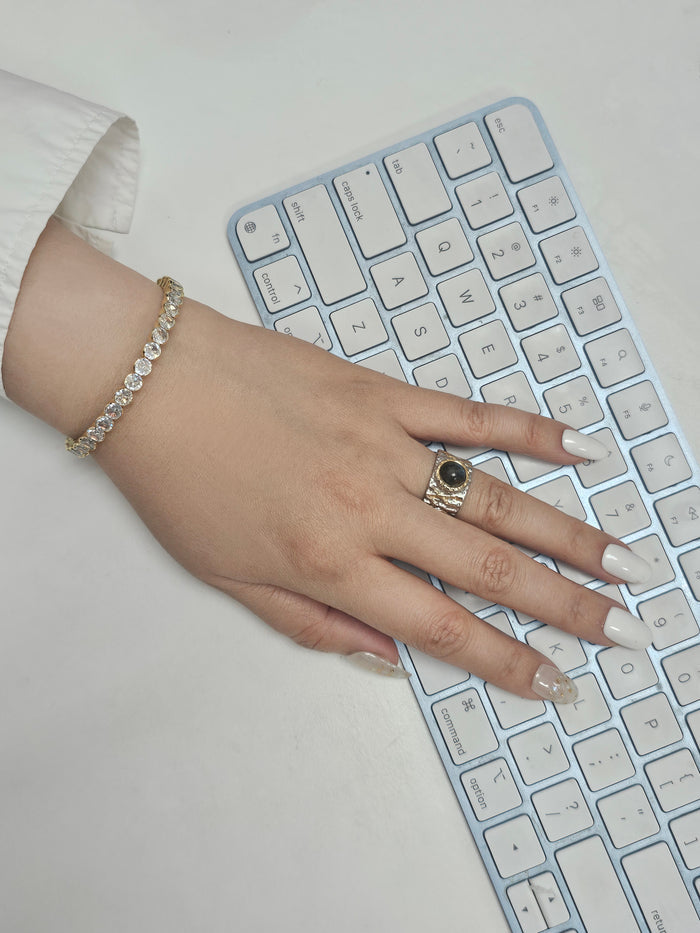 Flexible Zircon Stone Tennis Bracelet RB004