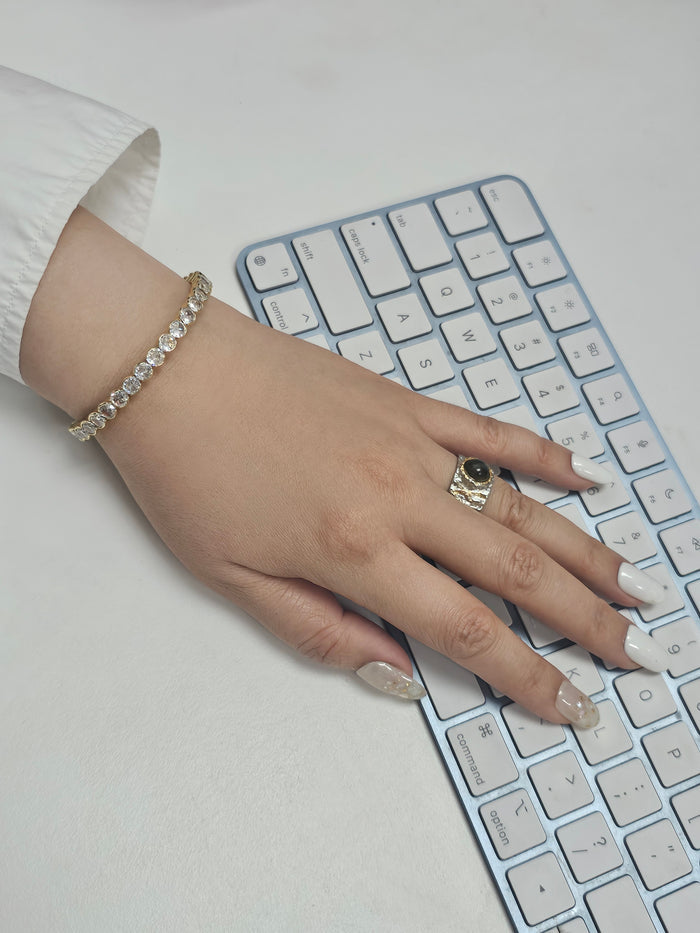 Flexible Zircon Stone Tennis Bracelet RB004