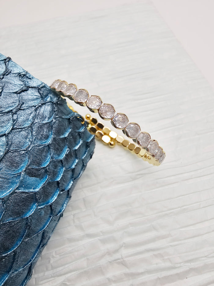 Flexible Zircon Stone Tennis Bracelet RB004
