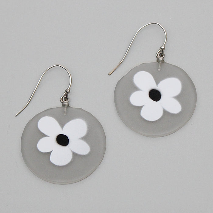 Floral Frosted Laila Earrings - Sylca Designs - Chunky Jewelry