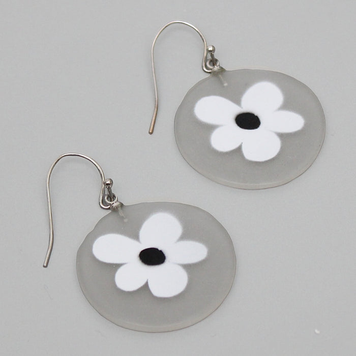Floral Frosted Laila Earrings - Sylca Designs - Chunky Jewelry