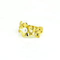 Frangipani Ring Gold crafted in premium gold vermeil over sterling silver featuring a detailed tropical frangipani flower design.