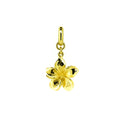 Frangipani flower pendant in gold vermeil over 925 sterling silver