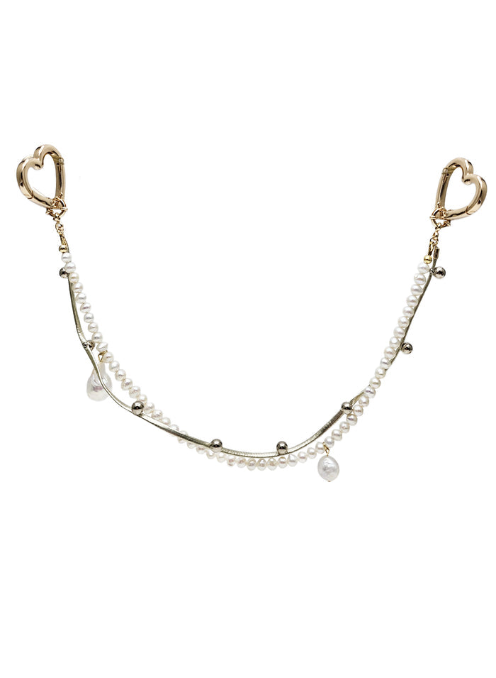 Freshwater Pearl With Baroque Pearls Bag Charm