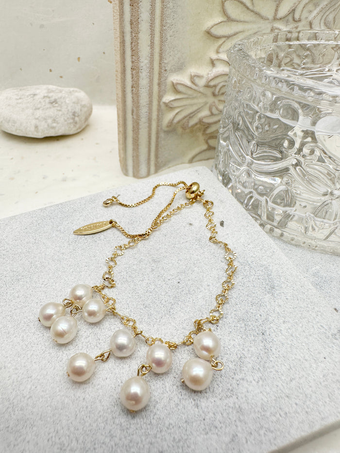 Freshwater Pearls Tassel Bracelet LB016