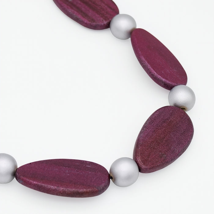 Freya Metallic Purple Colorful Necklace
