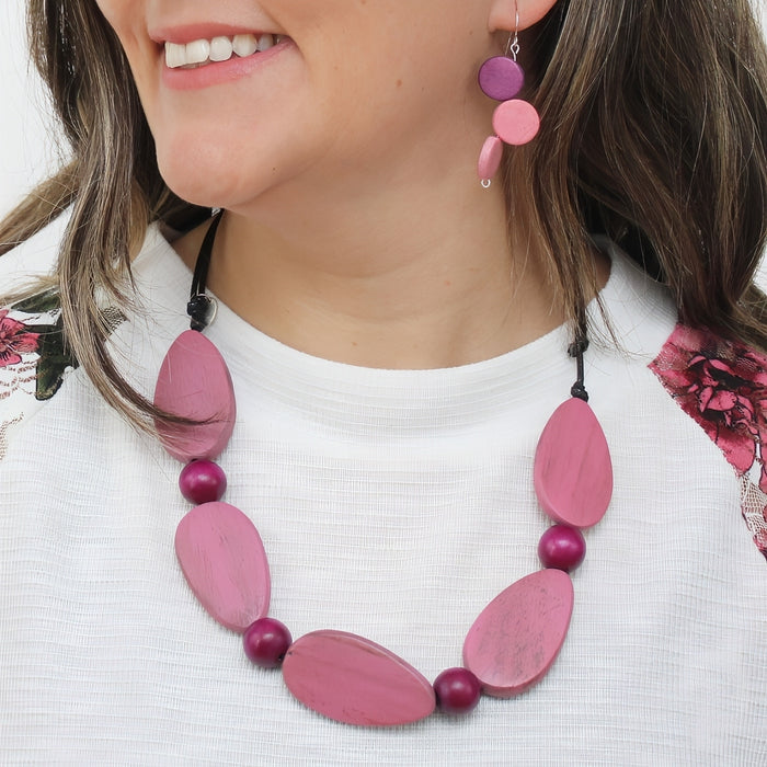 Freya Pink Colorful Necklace