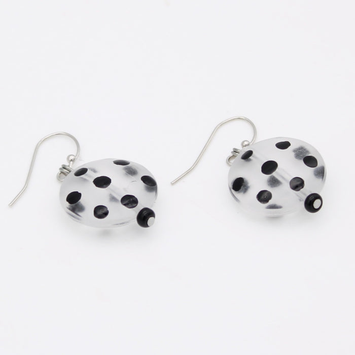 Frosted Polka Dot Drift Earrings