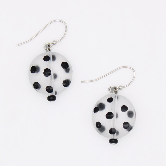 Frosted Polka Dot Drift Earrings