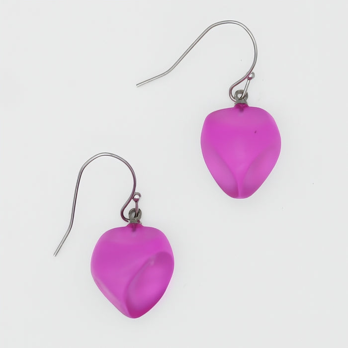 Fuchsia Gem Drop Earring - Sylca Designs - Chunky Jewelry